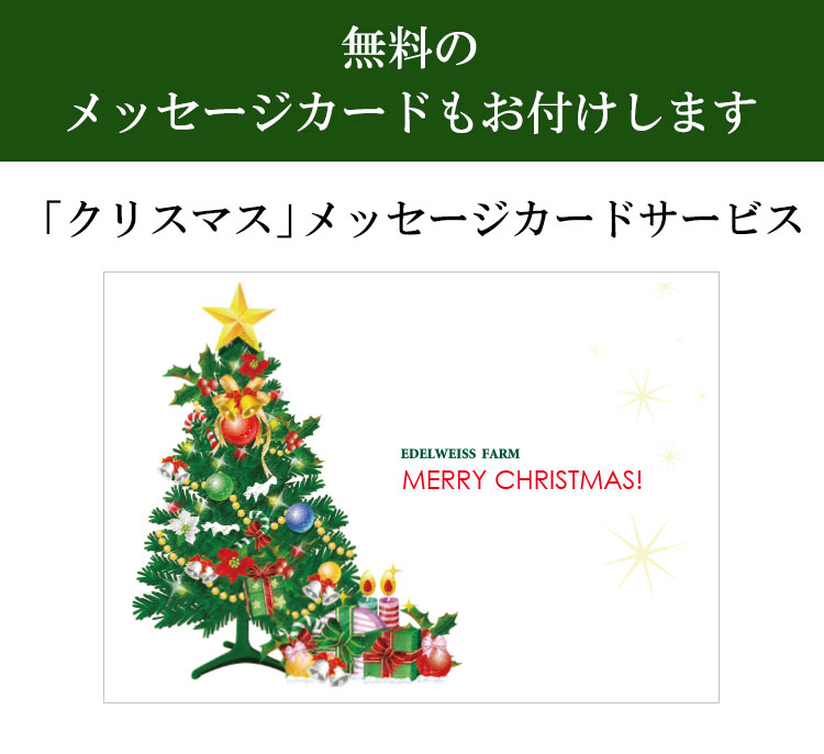 【無料クリスマスカード】メッセージカード付き